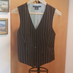 Ralph Lauren Womans Pinstripe Vest |  Size 8